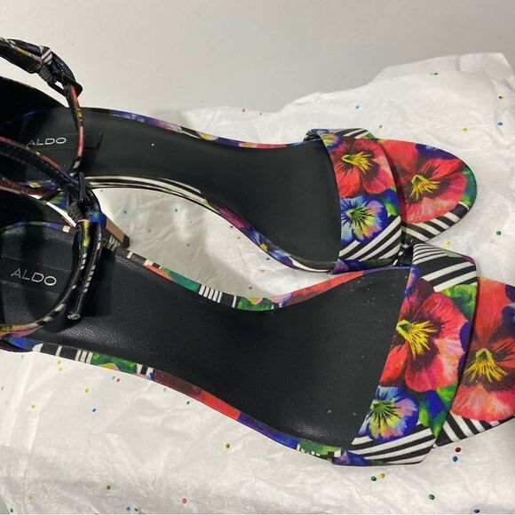 Colorful Women's Heels by Aldo Floral - Picture 5 of 11